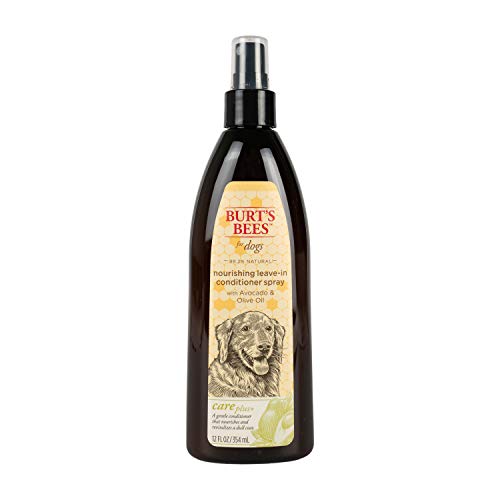 0742797782539 - BURTS BEES FOR DOGS CARE PLUS+ NATURAL LEAVE-IN CONDITIONER SPRAY WITH AVOCADO & OLIVE OIL | SHINE SPRAY FOR DOGS | CRUELTY FREE, SULFATE & PARABEN FREE, PH BALANCED FOR DOGS - MADE IN USA, 12 OZ