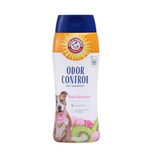 0742797807096 - ARM & HAMMER SUPER DEODORIZING SHAMPOO FOR DOGS - ODOR ELIMINATING DOG SHAMPOO FOR SMELLY DOGS & PUPPIES WITH ARM & HAMMER BAKING SODA -- KIWI BLOSSOM SCENT, 20 FL OZ,WHITE