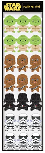 0742797872520 - STAR WARS FOR PETS DOG TOYS | 42 PC POWERWING DOG TOYS BULK ORDER | BABY YODA, CHEWBACCA, DARTH VADER, STORM TROOPER DOG TOYS PLUSH PET TOYS | SQUEAKY DOG TOYS FOR PET BOUTIQUES