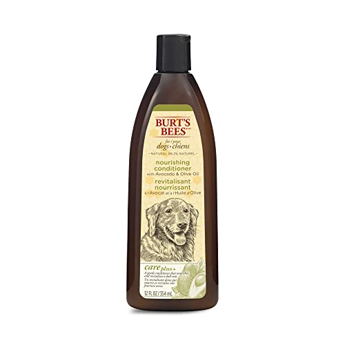 0742797875392 - BURTS BEES FOR DOGS CARE PLUS+ NATURAL NOURISHING CONDITIONER WITH AVOCADO AND OLIVE OIL | CRUELTY FREE, SULFATE & PARABEN FREE, PH BALANCED FOR DOGS - MADE IN USA, 12 OUNCES
