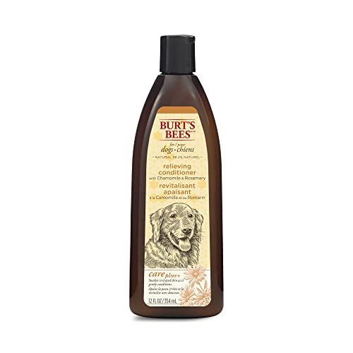 0742797875422 - BURTS BEES FOR DOGS CARE PLUS+ NATURAL RELIEVING CONDITIONER WITH CHAMOMILE AND ROSEMARY | DOG CONDITIONER | CRUELTY FREE, SULFATE & PARABEN FREE, PH BALANCED FOR DOGS - MADE IN USA, 12 OUNCES