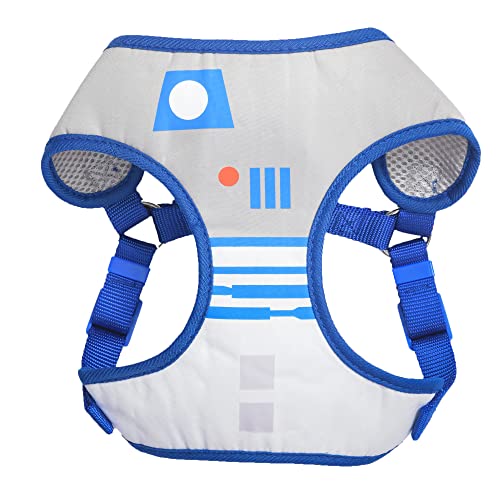 0742797876924 - STAR WARS R2D2 DOG HARNESS, SIZE SMALL | SMALL DOG HARNESS, NO PULL DOG HARNESS FOR SMALL DOGS, STEP IN DOG HARNESS | R2D2 STAR WARS DOG HARNESS WITH D-RING FOR YOUR STAR WARS DOG