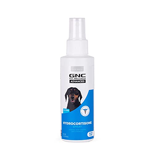 0742797893624 - GNC PETS ADVANCED HYDROCORTISONE SPRAY FOR DOGS, 4OZ | HYDROCORTISONE DOG SPRAY FOR HOT SPOTS, FLEA AND INSECT BITES, IRRITATED DRY SKIN, ALLERGIES, AND MORE