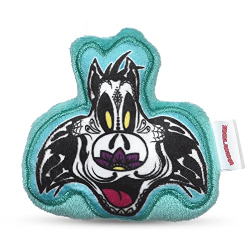 0742797915012 - LOONEY TUNES FOR PETS HALLOWEEN SYLVESTER THE CAT SILHOUETTE FLATTIE PET SQUEAKER TOY DAY OF THE DEAD STYLE | SQUEAKY DOG TOY SMALL DOG TOY FOR SMALL DOGS | HALLOWEEN DOG CHEW TOYS