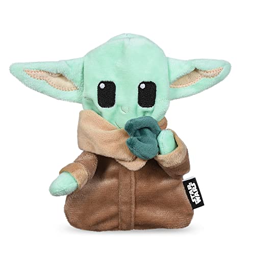 0742797937892 - STAR WARS FOR PETS THE MANDALORIAN 6 THE CHILD WITH COOKIE FLATTIE FIGURE SQUEAK TOY | FLATTIE DOG TOY WITH CRINKLE AND SQUEAK | STAR WARS DOG TOYS, GROGU THE CHILD PET TOYS