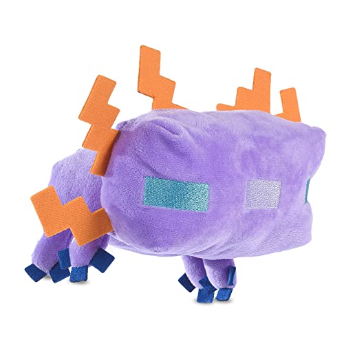 0742797957258 - MINECRAFT FOR PETS 9 BLUE AXOLOTL FIGURE PLUSH SQUEAK TOY FOR DOGS | OFFICIALLY LICENSED MOJANG STUDIOS PET PRODUCTS | BLUE AXOLOTL PLUSH DOG TOY WITH SQUEAKY, GIFTS FOR KIDS WHO LOVE VIDEO GAMES
