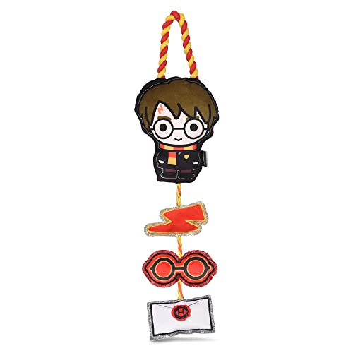 0742797961972 - HARRY POTTER CAT TOY, DOOR HANGER WITH CATNIP | DOOR HANGER CAT TOY WITH HARRY POTTER, LIGHTNING BOLT, GLASSES, AND HOGWARTS INVITATION PLUSH WITH CATNIP COMPONENTS ON ROPE