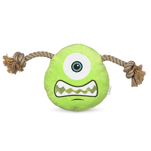 0742797964058 - DISNEY AND PIXARS MONSTERS, INC. MIKE 9 ROPE HEAD TOY FOR DOGS | MIKE DOG TOY | MONSTERS INC MOVIE TOYS FOR ALL DOGS, OFFICIAL DOG TOY PRODUCT OF DISNEY AND PIXAR FOR PETS