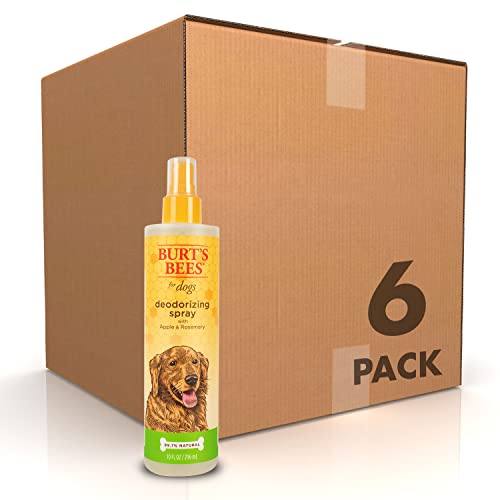 0742797987439 - BURTS BEES FOR DOGS NATURAL DEODORIZING SPRAY FOR DOGS | BEST DOG SPRAY FOR SMELLY DOGS | COMBATS AND NEUTRALIZES ODORS | MADE WITH APPLE & ROSEMARY | MADE IN THE USA, 10 OZ - 6 PACK