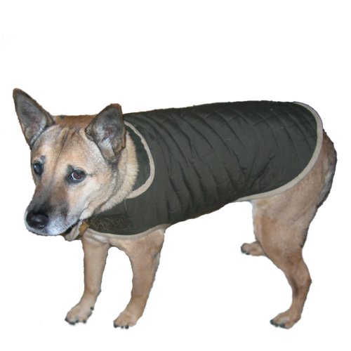 0742853090035 - ADVANCE PET PRODUCTS NANOTEX DOG COATS, 10-INCH, OLIVE