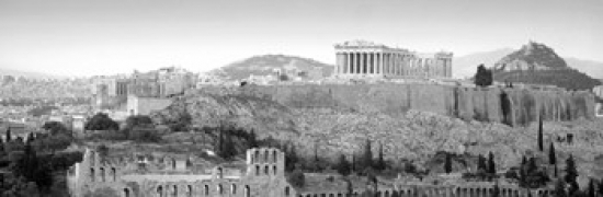 7429717311385 - HIGH ANGLE VIEW OF BUILDINGS IN A CITY, PARTHENON, ACROPOLIS, ATHENS, GREECE POSTER PRINT (18 X 6)