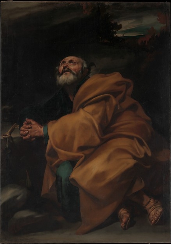 7429729540582 - THE TEARS OF SAINT PETER POSTER PRINT BY JUSEPE DE RIBERA (CALLED LO SPAGNOLETTO) (SPANISH, JÁTIVA 1591–1652 NAPLES) (18