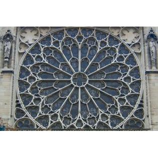 7429742480414 - SOUTH ROSE WINDOW OF NOTRE-DAME, PARIS, FRANCE POSTER PRINT BY LISA S. ENGELBRECHT (27 X 18)