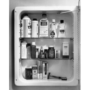 7429744574593 - PHARMACEUTICAL PRODUCTS IN A MEDICINE CABINET POSTER PRINT (24 X 36)