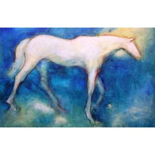 7429753443477 - WHITE HORSE 3 POSTER PRINT BY KATE HOFFMAN (12 X 18)
