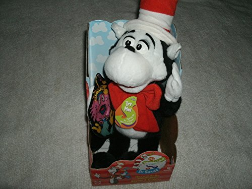 0074299173806 - DR. SEUSS THE CAT IN THE HAT WITH GINK FINGER PUPPET TALKING RHYME AND SURPRISE PLUSH STUFFED TOY MATTEL 1997