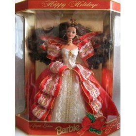 0074299178320 - HAPPY HOLIDAYS BARBIE DOLL - SPECIAL EDITION 10TH ANIVERSARY HALLMARK 5TH IN SERIES