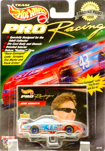 0074299201486 - 1998 - MATTEL - TEAM HOT WHEELS - PRO RACING - TRADING PAINT - JOHN ANDRETTI - #43 - STP - PONTIAC GRAND PRIX - UPPER DECK CARD - NEW - RARE - OUT OF PRODUCTION - LIMITED EDITION - COLLECTIBLE