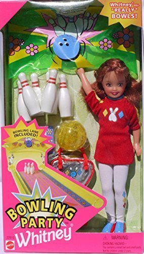 0074299220159 - BARBIE BOWLING PARTY WHITNEY WITH BOWLING PINS, BALL, BAG AND MORE #22015