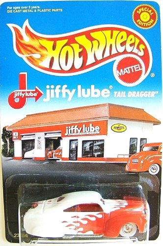 0074299235344 - HOT WHEELS - SPECIAL EDITION - JIFFY LUBE SERIES - TAIL DRAGGER (ORANGE & WHITE) LIMITED EDITION 1:64 SCALE COLLECTIBLE DIE CAST CAR