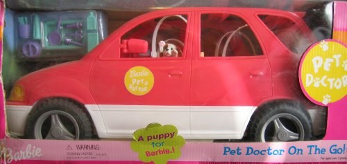 0074299889028 - BARBIE PET DOCTOR SUV VAN ON THE GO! VEHICLE W POP OUT CARE STATION & PUPPY