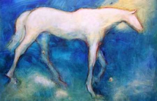 7430002536598 - WHITE HORSE 3 POSTER PRINT BY KATE HOFFMAN (24 X 36)
