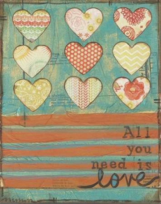 7430013078025 - ALL YOU NEED POSTER PRINT BY MONICA MARTIN (22 X 28)