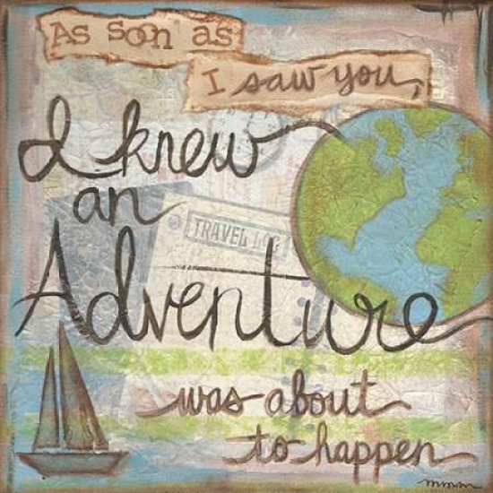 7430013878823 - I KNEW AN ADVENTURE POSTER PRINT BY MONICA MARTIN (24 X 24)
