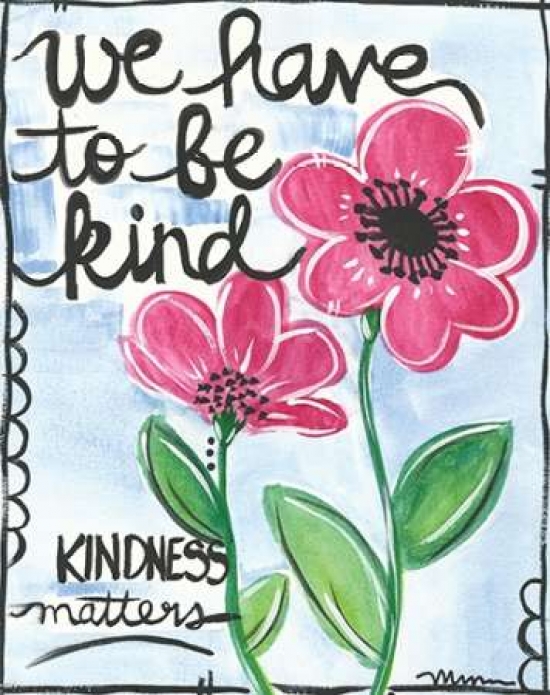 7430013978929 - BE KIND POSTER PRINT BY MONICA MARTIN (22 X 28)