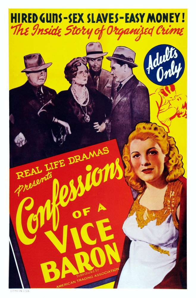 7430024832814 - CONFESSIONS OF A VICE BARON US POSTER ART LONA ANDRE 1943 MOVIE POSTER MASTERPRINT (11 X 17)