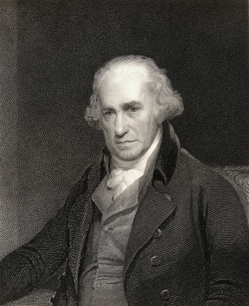 7430036073021 - JAMES WATT, 1736-1819. SCOTTISH INVENTOR AND MECHANICAL ENGINEER. FROM THE BOOK _GALLERY OF PORTRAITS PUBLISHED LONDON
