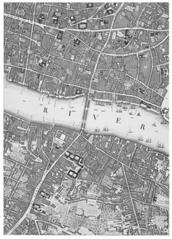 7430047243208 - ROQUE SECTIONAL MAP OF LONDON 1748 POSTER PRINT BY JOHN ROQUE (20 X 28)