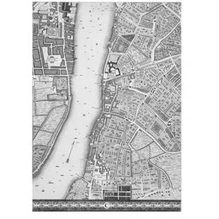 7430047343335 - ROQUE SECTIONAL MAP OF LONDON 1748 POSTER PRINT BY JOHN ROQUE (10 X 14)