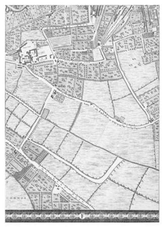 7430047343380 - ROQUE SECTIONAL MAP OF LONDON 1748 POSTER PRINT BY JOHN ROQUE (18 X 24)