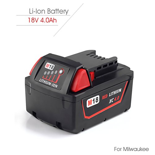0743062568148 - CBSKY OEM M18 XC RED LITHIUM 18-VOLT 4.0 AH BATTERY LITHIUM-ION CORDLESS TOOL BATTERY FOR MILWAUKEE 48-11-1840, SINGLE PACK(THIRD PARTY)