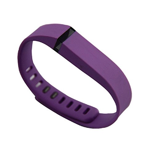 0743070691623 - GENERIC LARGE L BANDS REPLACEMENT WITH METAL CLASPS REPLACEMENT FOR FITBIT FLEX ONLY /NO TRACKER/ WIRELESS ACTIVITY BRACELET SPORT WRISTBAND FIT BIT FLEX BRACELET SPORT ARM BAND ARMBAND(PURPLE)
