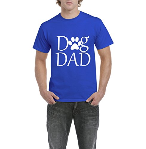7430940851845 - ACACIA DOG DAD - PAW SHELTER RESCUE ANIMAL MENS T-SHIRT TEE X-LARGE ROYAL BLUE