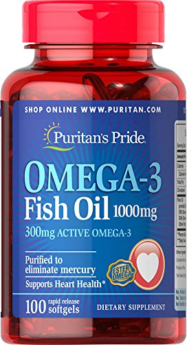0074312138324 - PURITAN'S PRIDE OMEGA-3 FISH OIL 1000 MG (300 MG ACTIVE OMEGA-3)-100 SOFTGELS