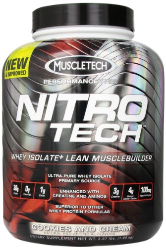 0074312172700 - MUSCLETECH NITROTECH PERFORMANCE SERIES COOKIES AND CREAM, 3.97 POUNDS