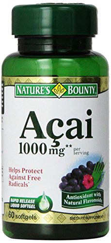 0074312195396 - NATURE'S BOUNTY ACAI 1000MG SOFTGELS - 60 CT (PACK OF 5)