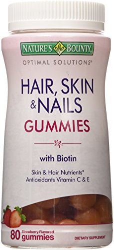 0074312535451 - NATURES BOUNTY OPTIMAL SOLUTIONS HAIR, SKIN AND NAILS GUMMIES, 80 COUNT