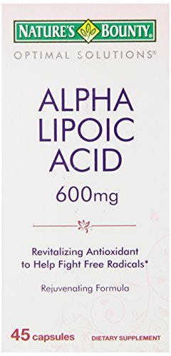 0074312540776 - NATURE'S BOUNTY OPTIMAL SOLUTIONS ALPHA LIPOIC ACID CAPSULES, 600 MG, 45 COUNT