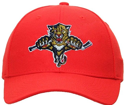 0743167987707 - FLORIDA PANTHERS NHL REEBOK ADJUSTABLE EMBROIDERED LOGO BASEBALL RED HAT CAP