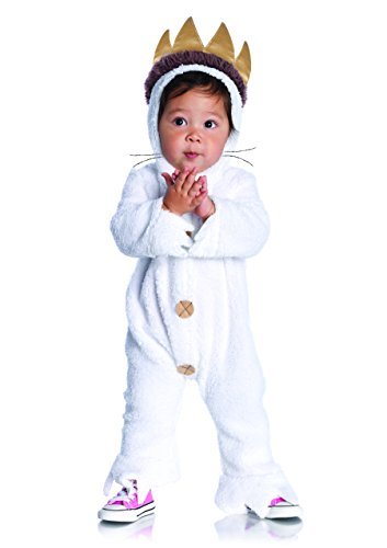 0743181032841 - LEG AVENUE INFANTS MAX, HOODED PJ'S W/TAIL AND ATTACHED CROWN HEAD PIECE COLOR:CREAM SIZE:18M-24M BY LEG AVENUE