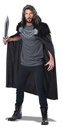 0743181729512 - CALIFORNIA COSTUMES WOLF CLAN WARRIOR ADULT CAPE-ONE SIZE