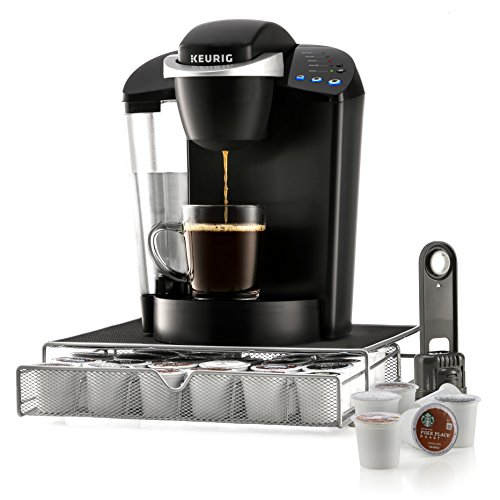 7432107531560 - KEURIG SINGLE-SERVE COFFEE MAKER WITH PRESTEE 36 CAPSULE DRAWER, 4 K-CUP PODS VARIETY, WATER FILTER HANDLE AND FILTER