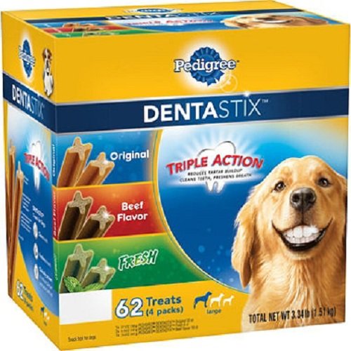 0743272197350 - PEDIGREE DENTASTIX DOG TREATS VARIETY PACK, 62 CT. (3.34 LBS.)