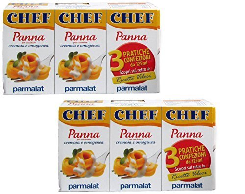 0743281041941 - PARMALAT: ITALIAN PANNA CHEF, UHT LONG LIFE COOKING CREAM * 4.22 FLUID OUNCE (125ML) PACKAGES (PACK OF 6) * BY PARMALAT