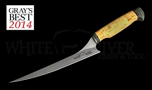 0743724384659 - WHITE RIVER KNIFE & TOOL 8 STEP-UP FILLET KNIFE ULTRA LIGHT CORK HANDLE WRSUF8-CORK
