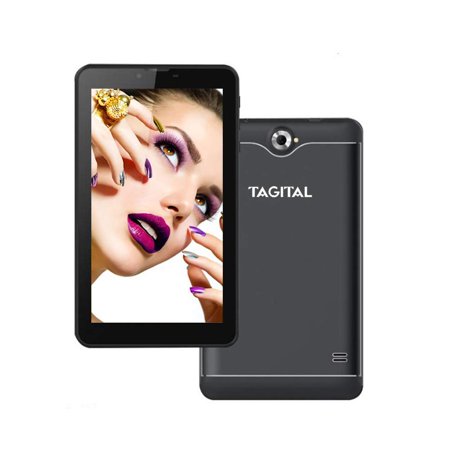 0743724517705 - TAGITAL® 7 DUAL CORE 3G PHABLET, ANDROID PHONE TABLET, ANDROID 4.4 KITKAT, BLUETOOTH 4.0, 1024 X 600 HD SCREEN, DUAL CAMERA WITH FLASH, UNLOCKED GSM, W/ DUAL SIM CARD SLOT, 2G/3G PHABLET